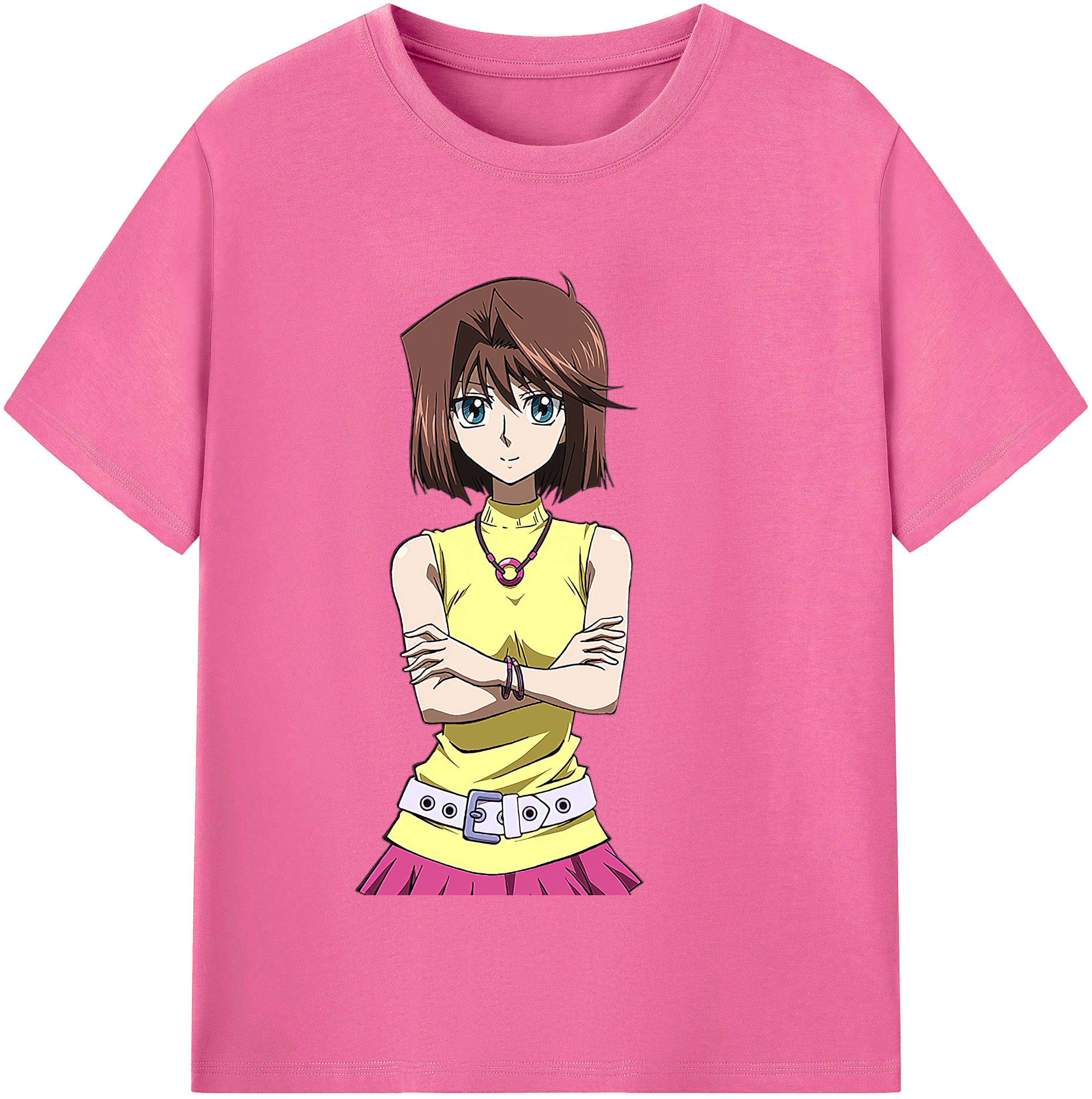 （画像用） 遊☆戯☆王 Yu-Gi-Oh! レディースカジュアルプリントTシャツ（綿100％）